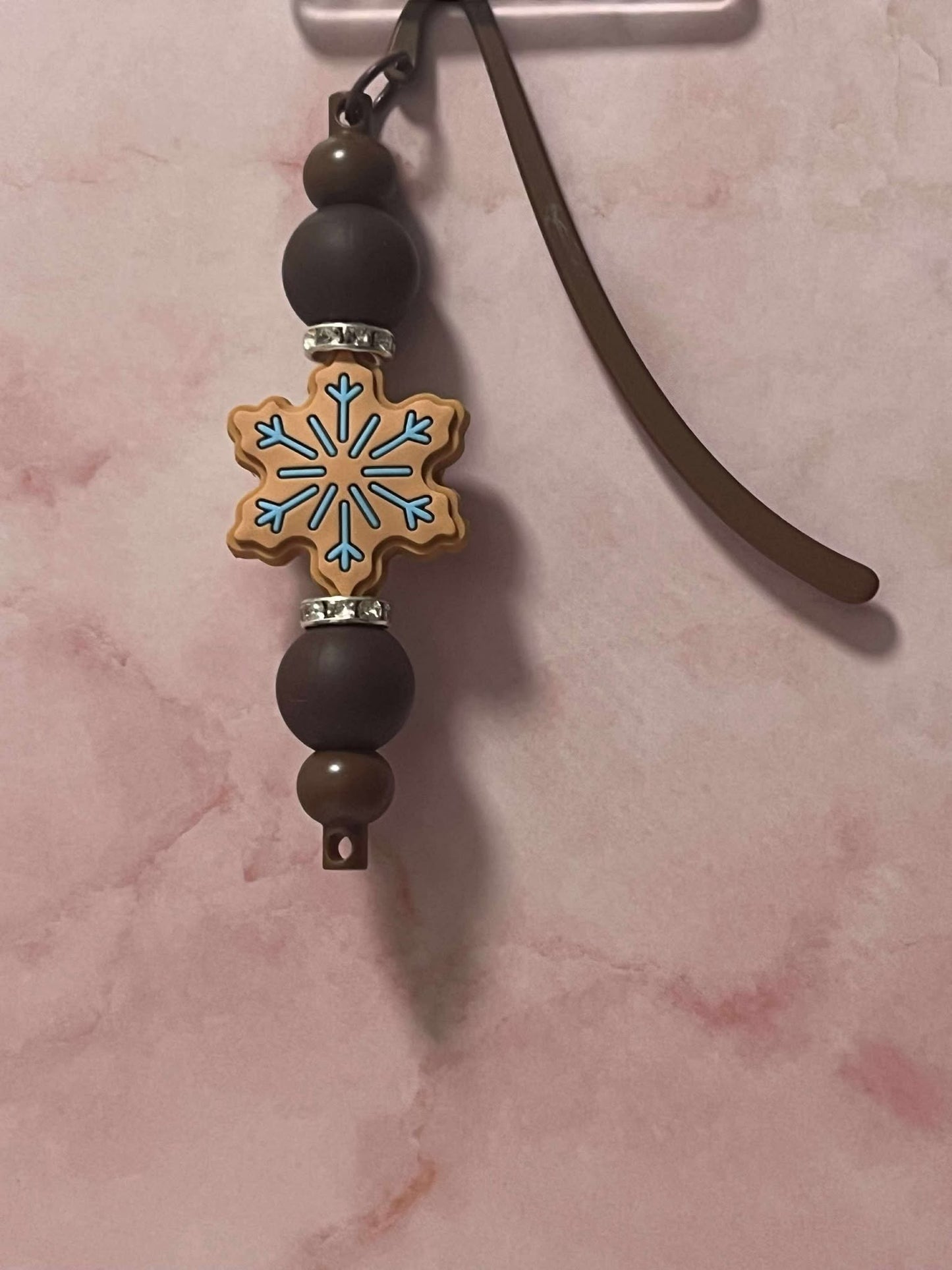 Brown snowflake Bookmark
