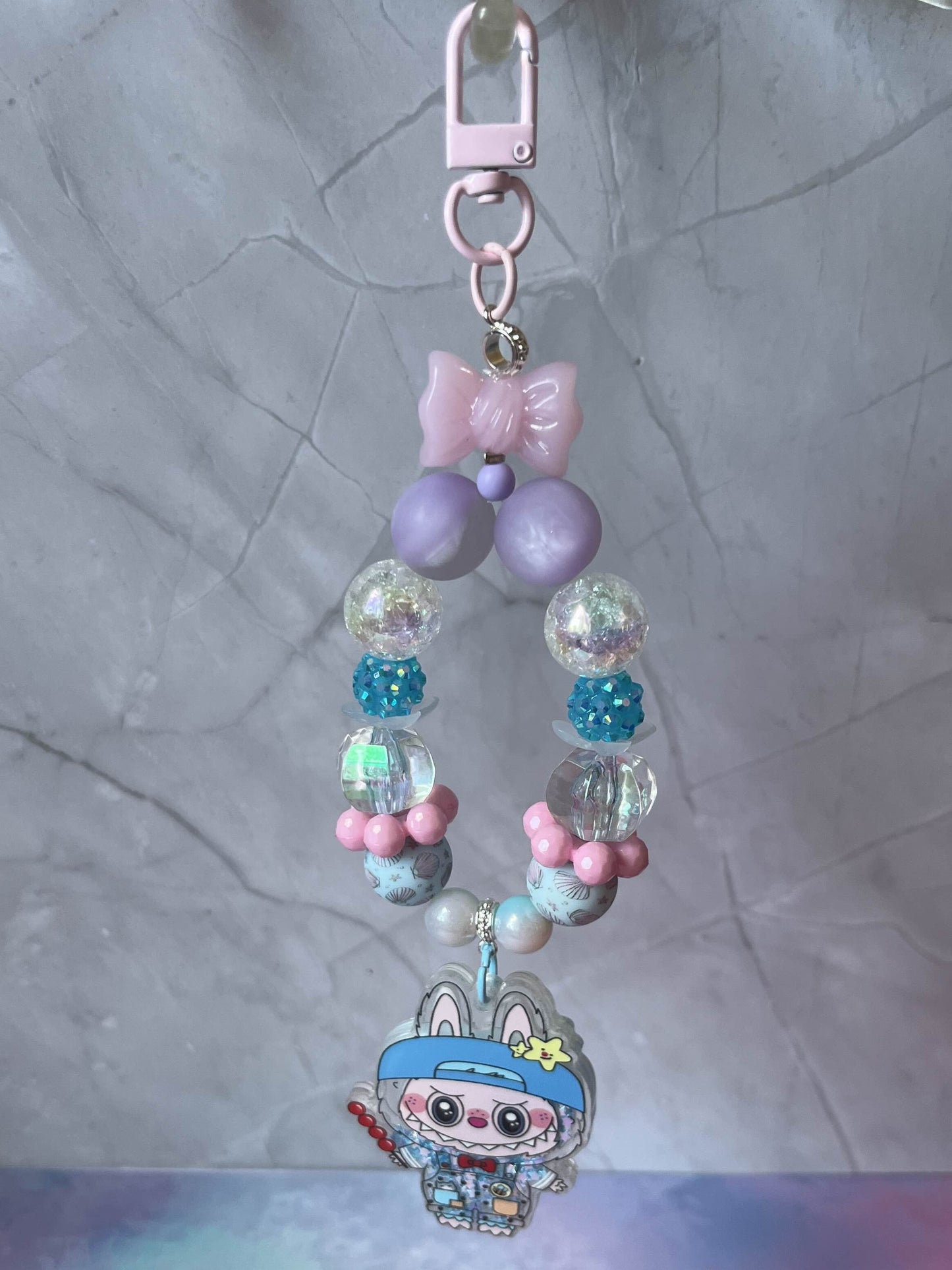 Blue Labubu Bag Charm