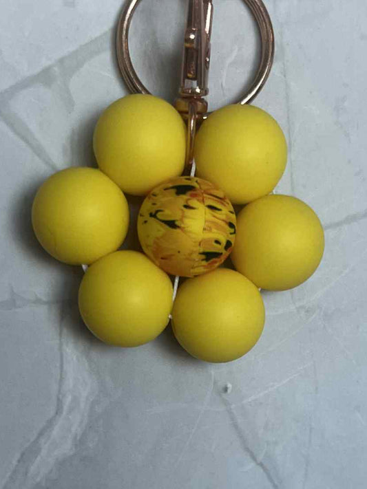Yellow flower Keychain