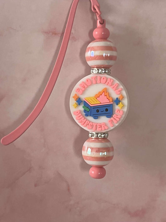 Emotional dumpster fire bookmark