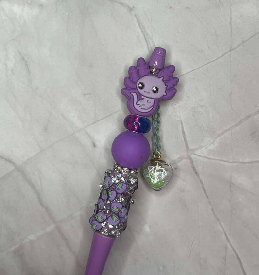 Purple Axolotl Pen