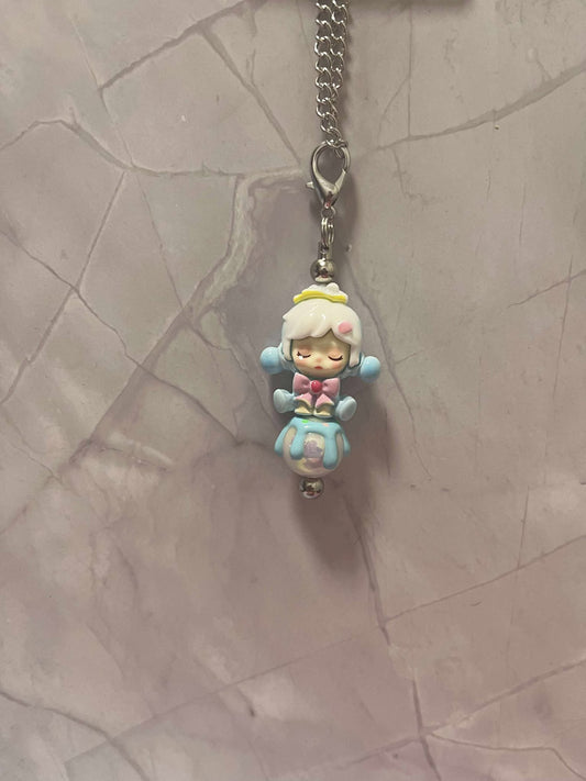 Blue Skull panda  drink bottle chain