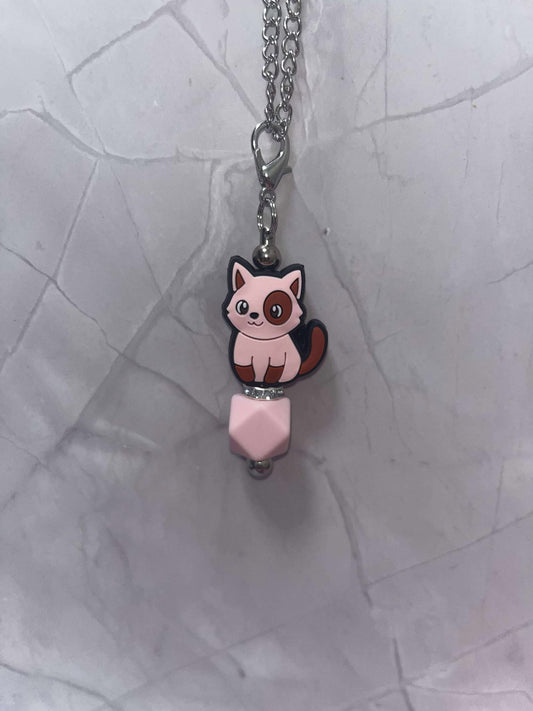 Pink Cat Drink Bottle chain