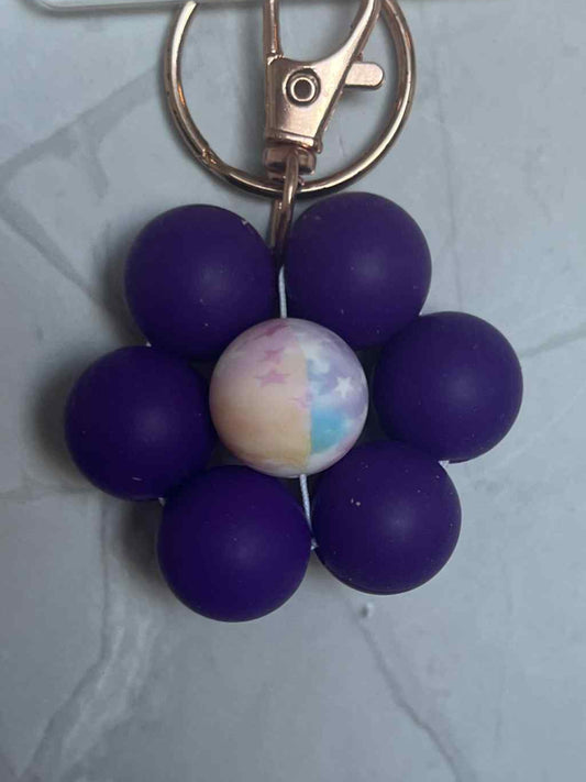 Purple flower Keychain