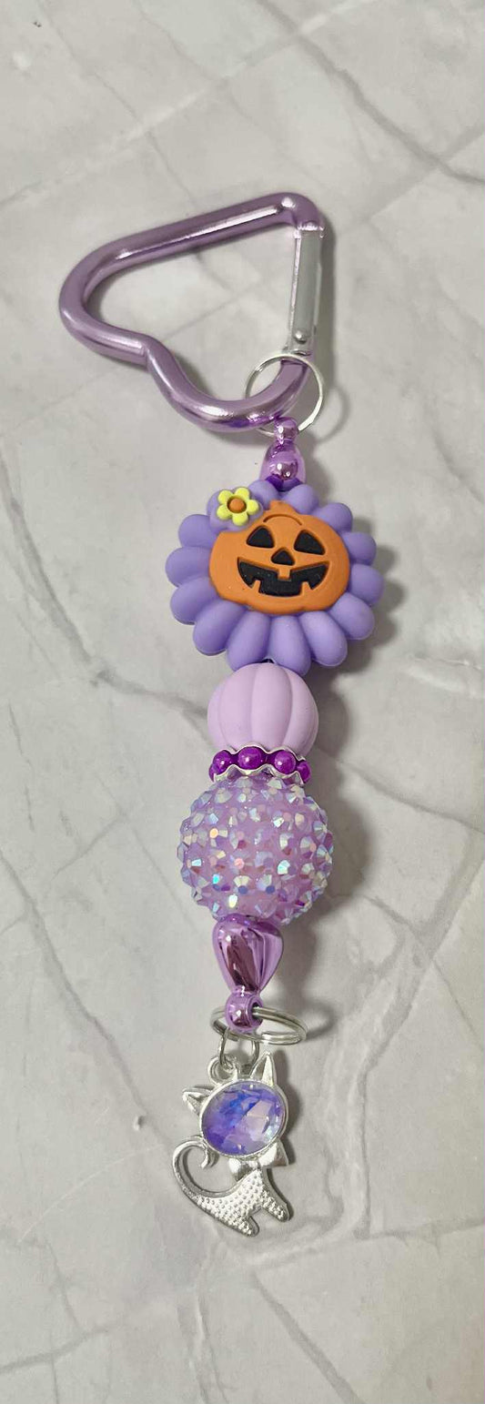 Halloween Sunflower Keychain